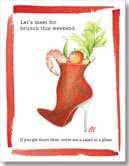 Claudia Lynch ShoeStories - Bloody Mary Shoe Card