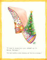 Claudia Lynch ShoeStories - Christmas Tree Shoe