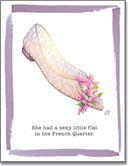 Claudia Lynch ShoeStories - French Flat Card