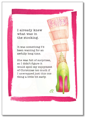 Claudia Lynch ShoesStories - Christmas Stocking Card
