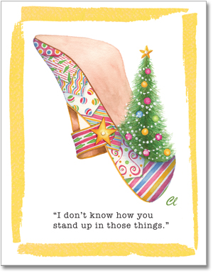 Claudia Lynch ShoesStories - Christmas Tree Shoe Card